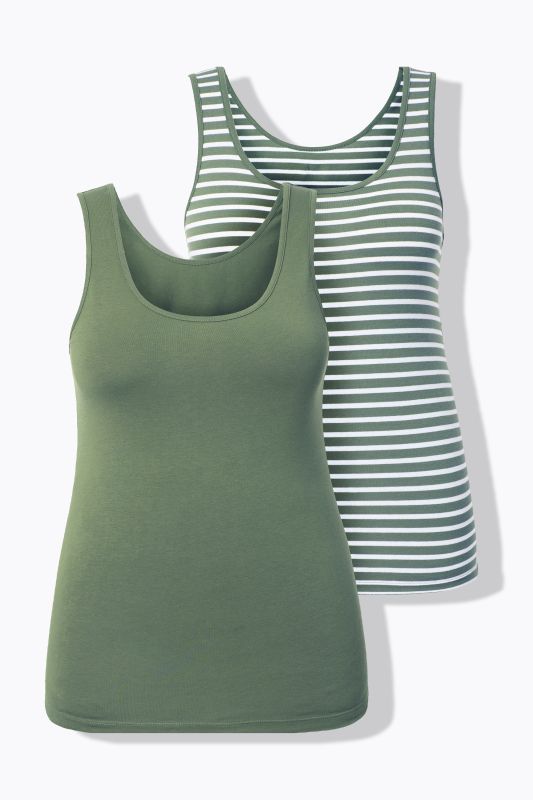 Eco Cotton 2 Pack Tank Tops