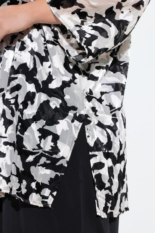 Floral Burnout Chiffon Jacket