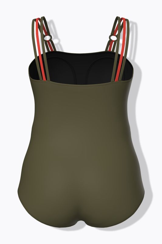 Mixed Boho Striped Swimsuit