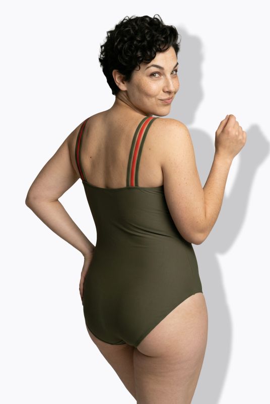 Mixed Boho Striped Swimsuit