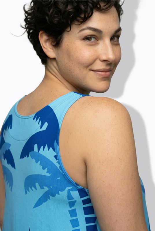 Toucan Print Sleeveless A-Line Dress