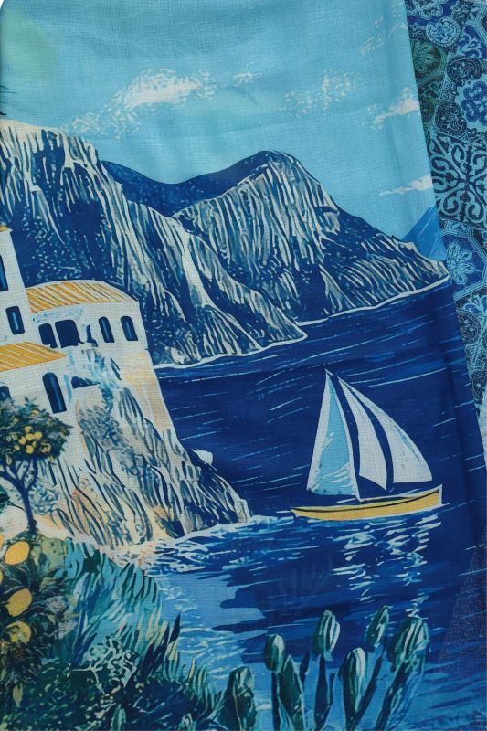 Парео с принт на цветя