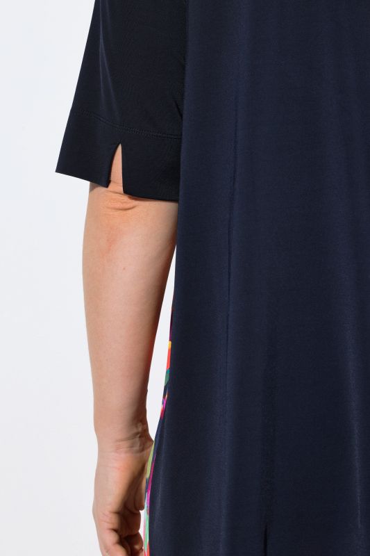 Bright Floral Godet Pleat Slinky Blouse