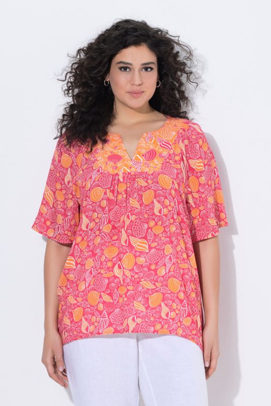 Блуза с морски принт