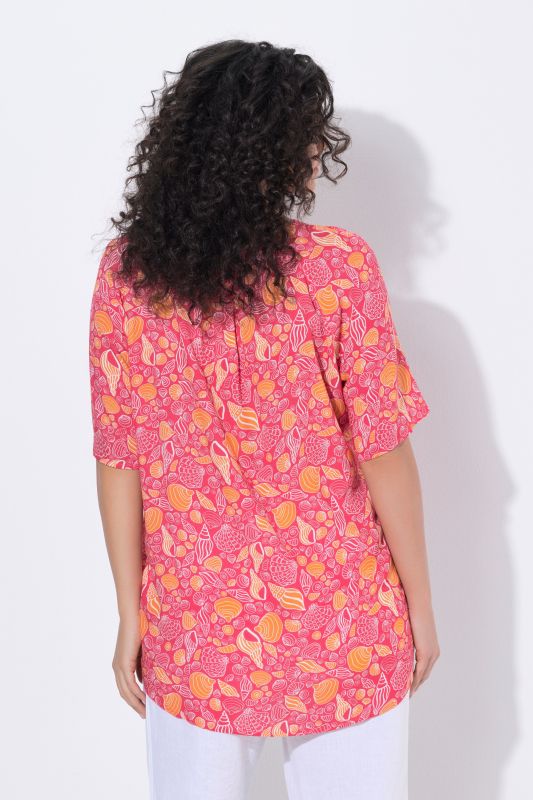 Блуза с морски принт