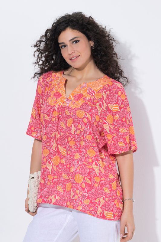 Блуза с морски принт