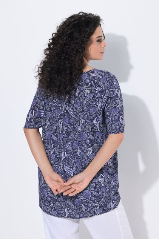 Блуза с морски принт