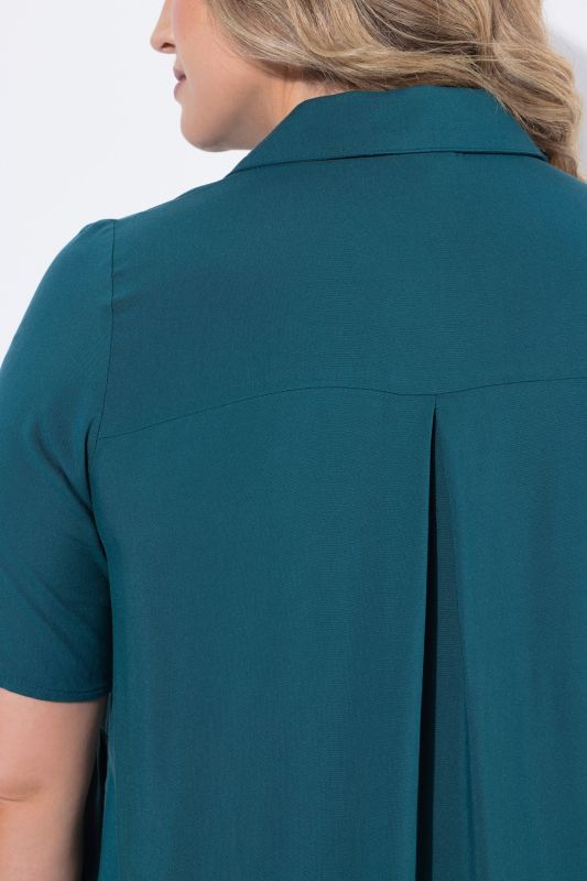 Риза от вискоза с разкроен с принт