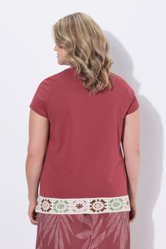 Eco Cotton Crochet Trim Tee