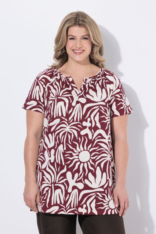 Туника с абстрактен принт на слънце