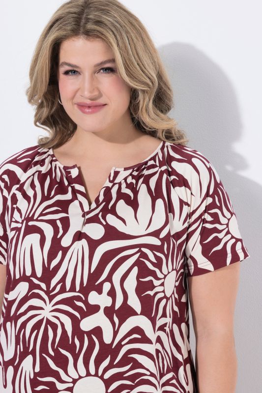 Туника с абстрактен принт на слънце