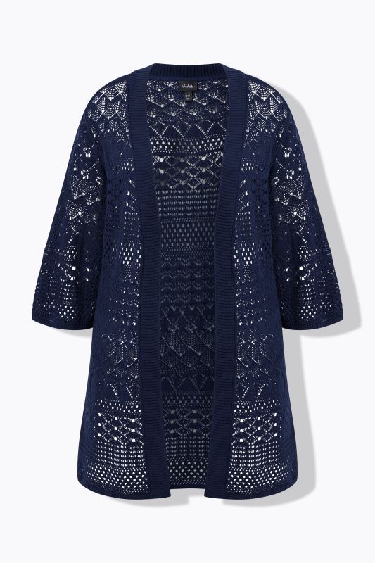 Жилетка отворена и дълга