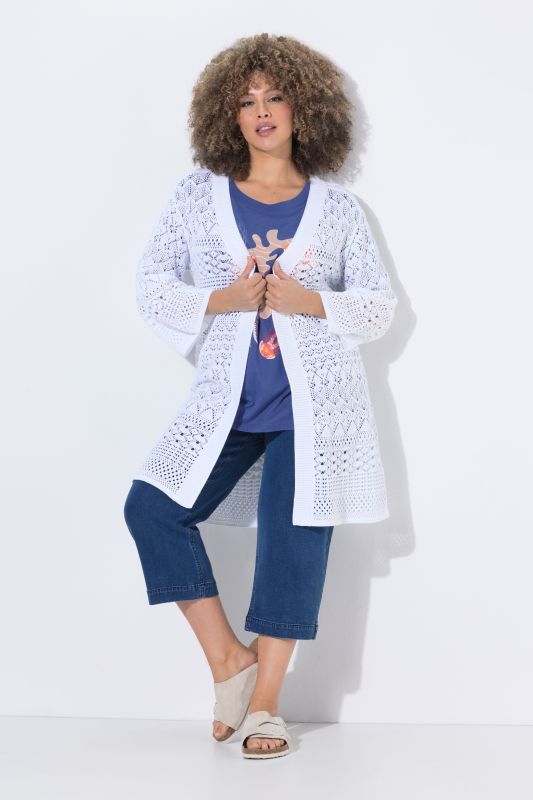 Жилетка отворена и дълга