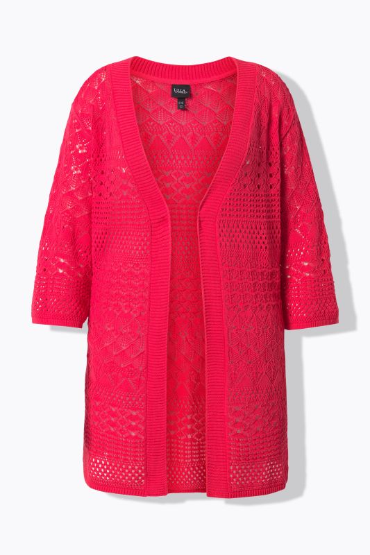 Жилетка отворена и дълга