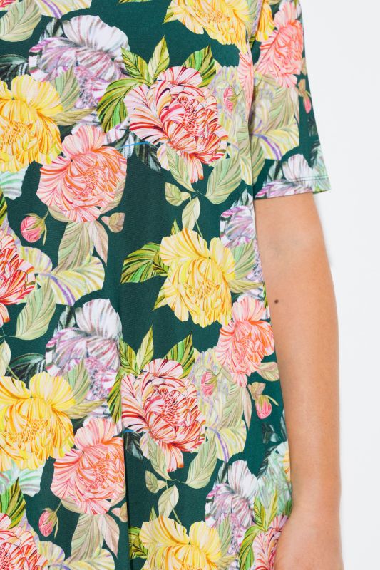 Country Floral Slinky Blouse