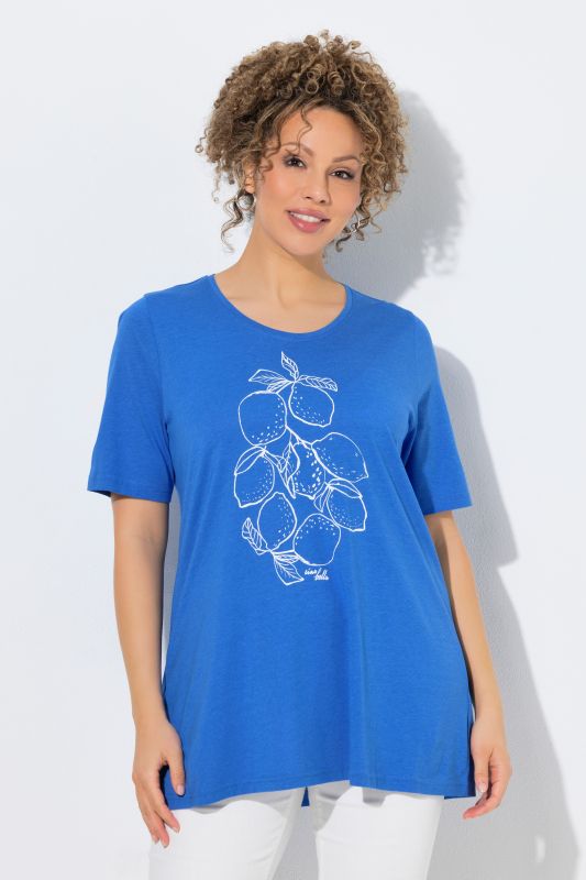 Тениска с принт на лимони