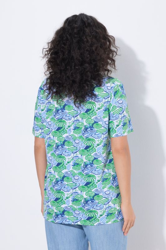 Umbrella Print Short Sleeve Tee