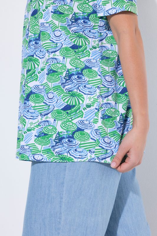 Umbrella Print Short Sleeve Tee