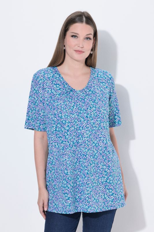 Floral Print Short Sleeve Tee