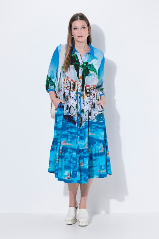 Рокля с градски принт