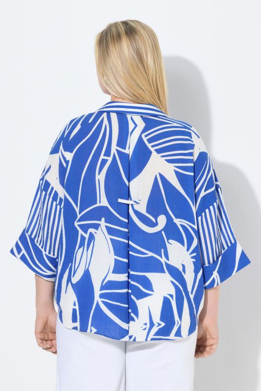 Риза с абстрактен принт