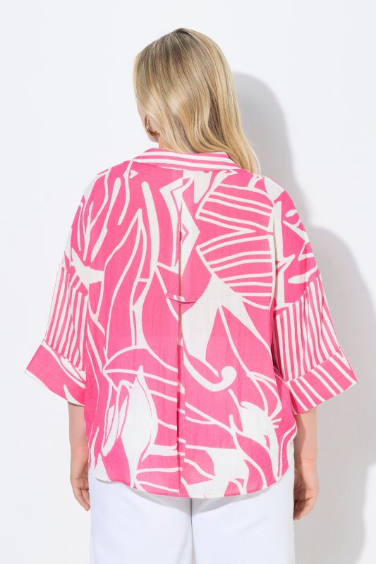 Риза с абстрактен принт