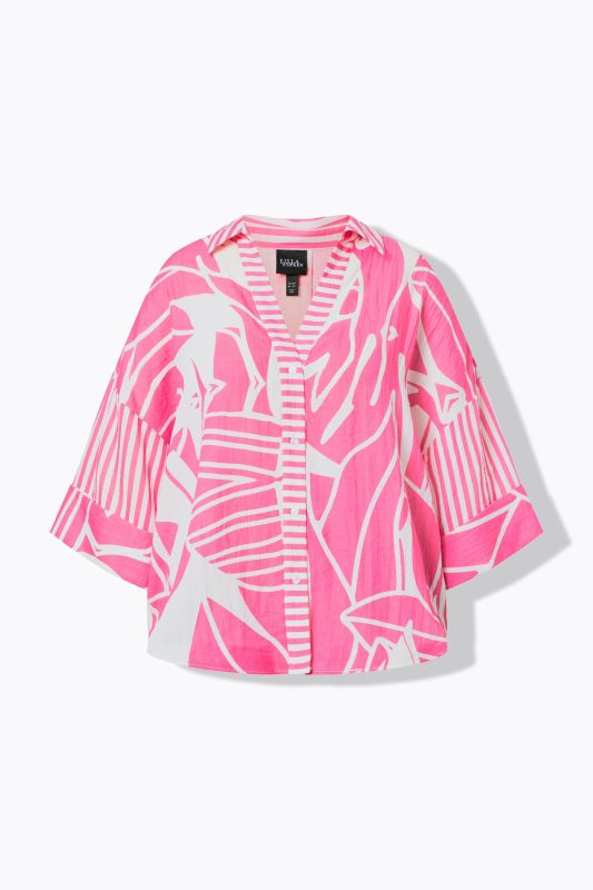 Риза с абстрактен принт