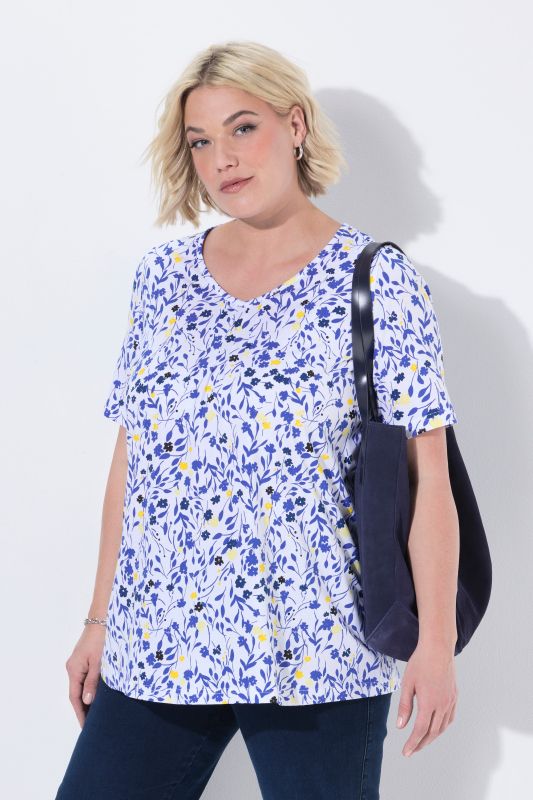 Floral Print Short Sleeve Tee