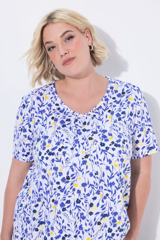 Floral Print Short Sleeve Tee