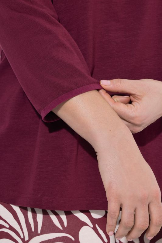 Eco Cotton Ruffled Neck Tee