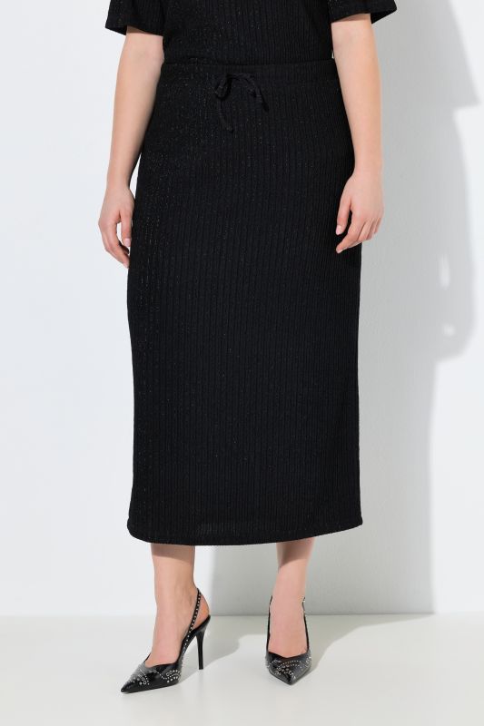 Sparkling Pinstripe Textured Skirt