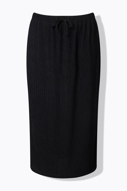 Sparkling Pinstripe Textured Skirt