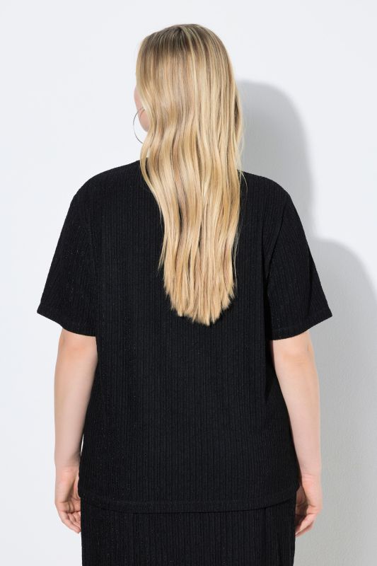 Блуза с бляскави райета