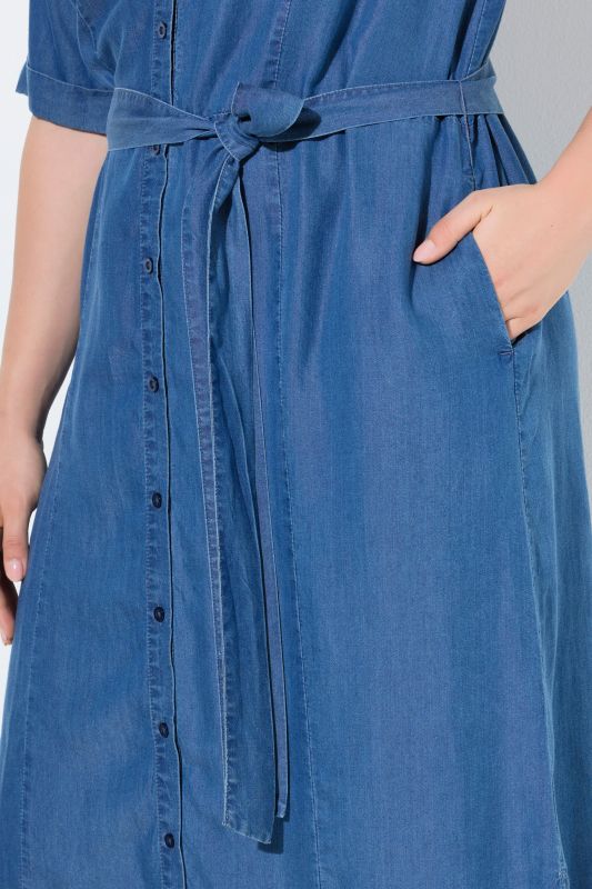 Рокля с дънкова визия от лиосел