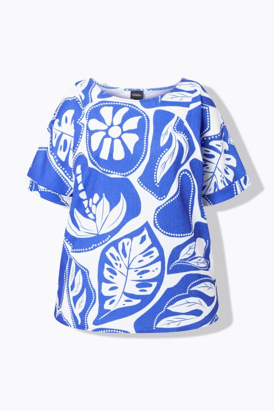 Graphic Tropical Print Oversized Tee
