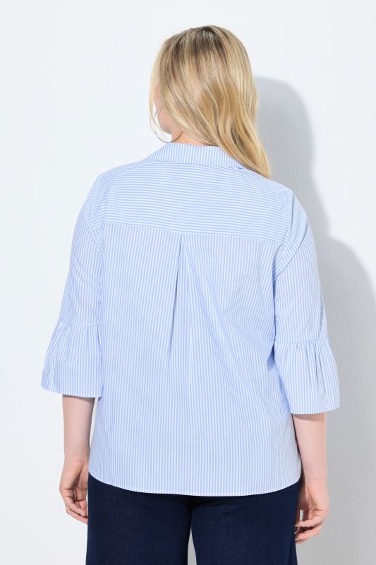 Striped Bell Sleeve Blouse