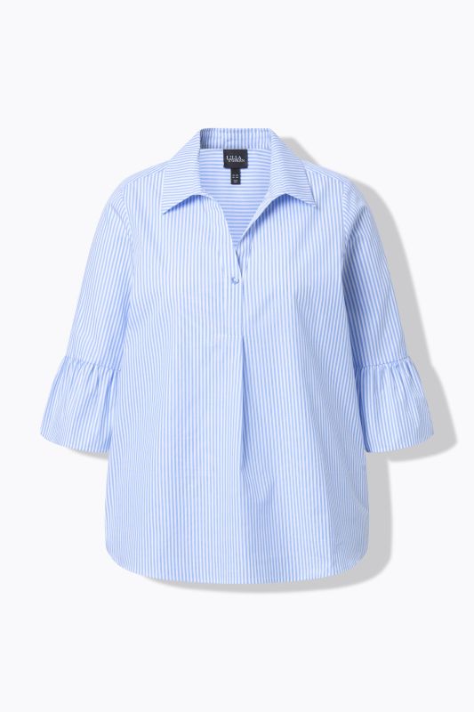 Striped Bell Sleeve Blouse