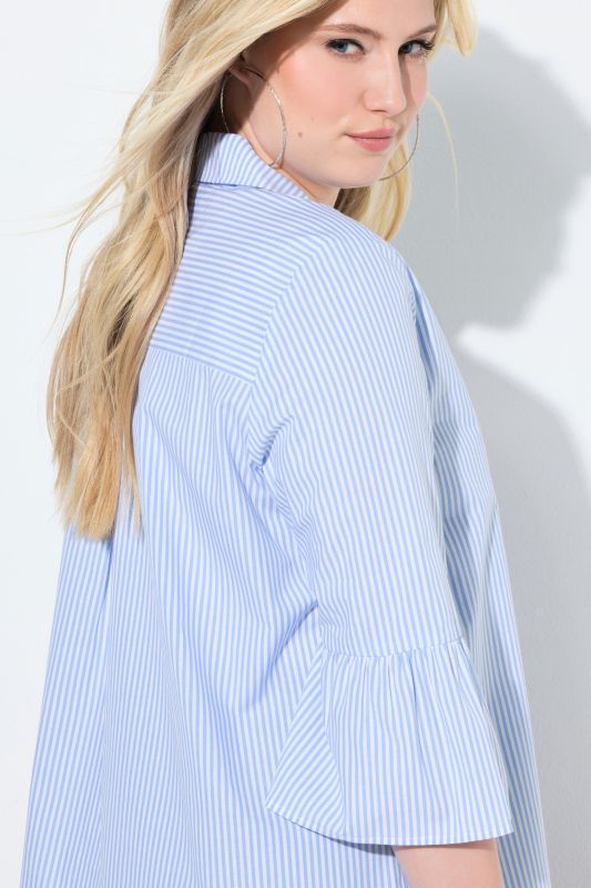 Striped Bell Sleeve Blouse