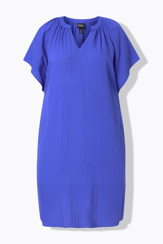 Рокля ленена с джобове