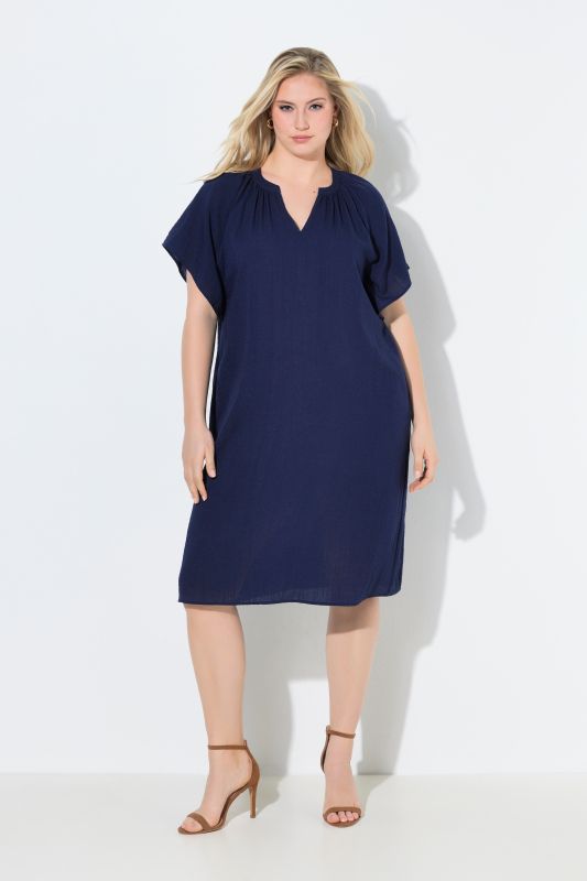 Рокля ленена с джобове