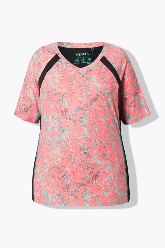 Тениска с принт на листа