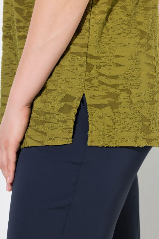 Textured Oversized Short Sleeve Tee