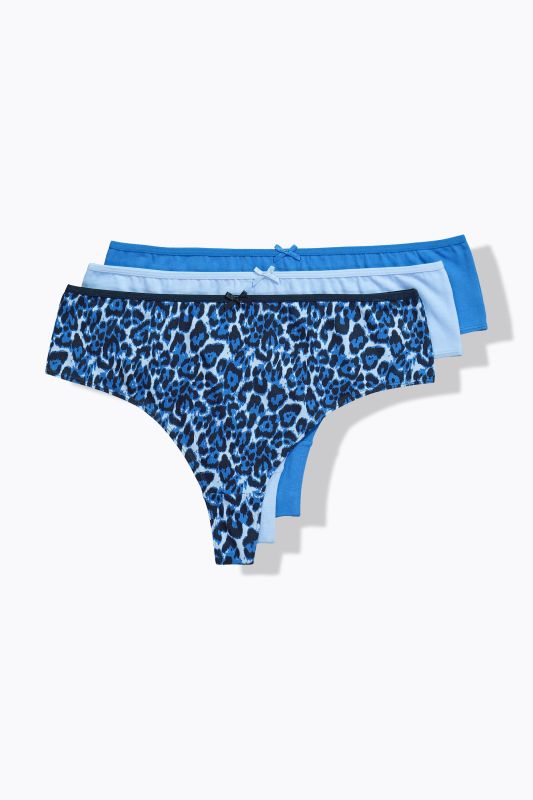 4 Pack of Thongs- Colorful Leopard