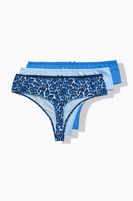 4 Pack of Thongs- Colorful Leopard