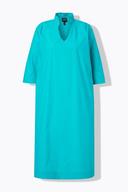 Рокля от памучна материя с яка