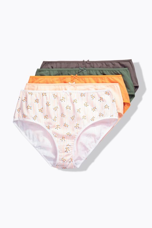 6 Pack of Panties- Floral Stripe