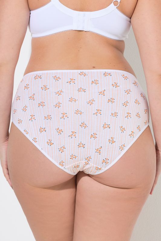 6 Pack of Panties- Floral Stripe