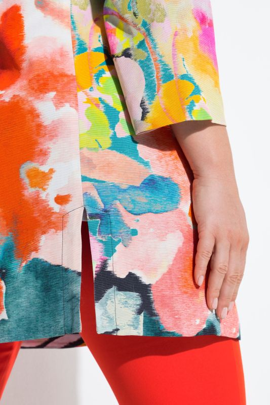 Bright Floral Longline Blazer