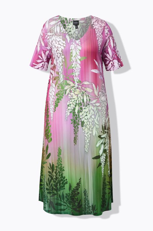 Рокля с цветен градиент