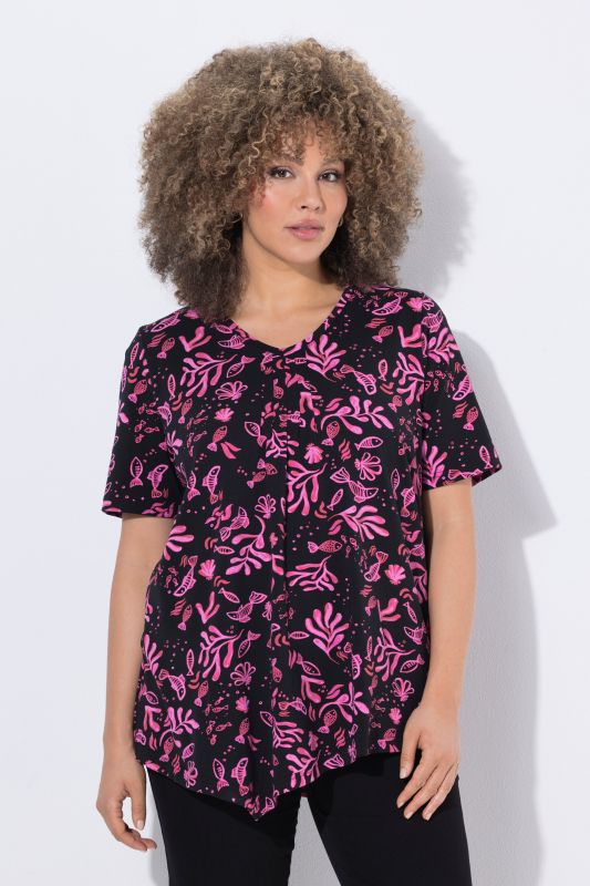 Тениска с асиметричен подгъв